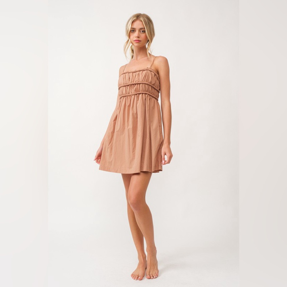 Papermoon Tan Mini Dress